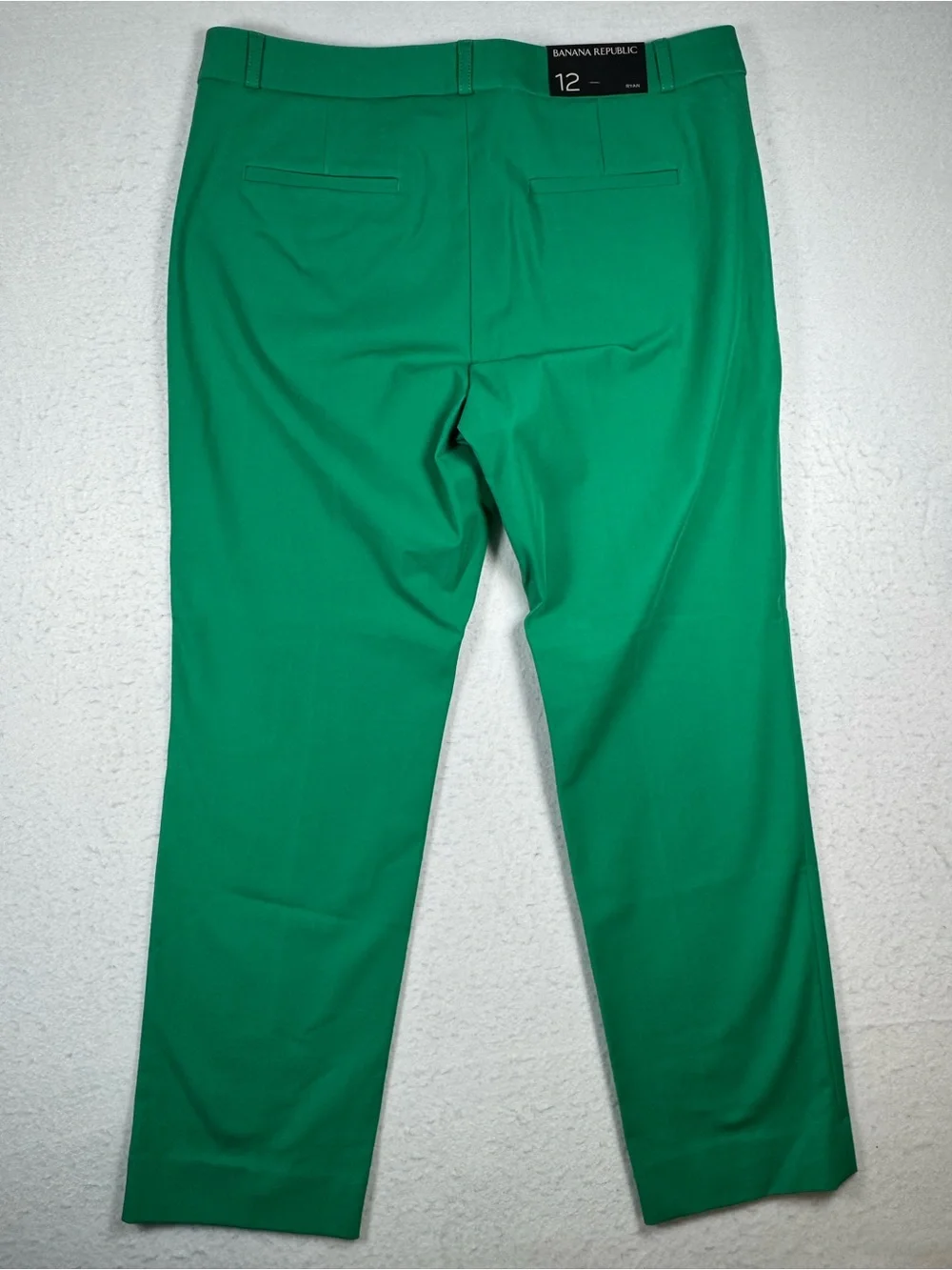 NWT Banana Republic Ryan Green Straight Leg Pants Size 12 - Picture 3 of 13